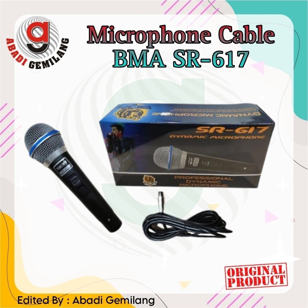 Microphone Cable BMA SR-617/Mic Kabel BMA SR617 ORIGINAL