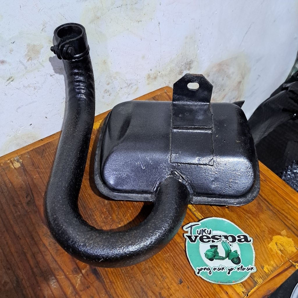 knalpot leher kerut Vespa original DGM Excel exclusive PX ps super sprint