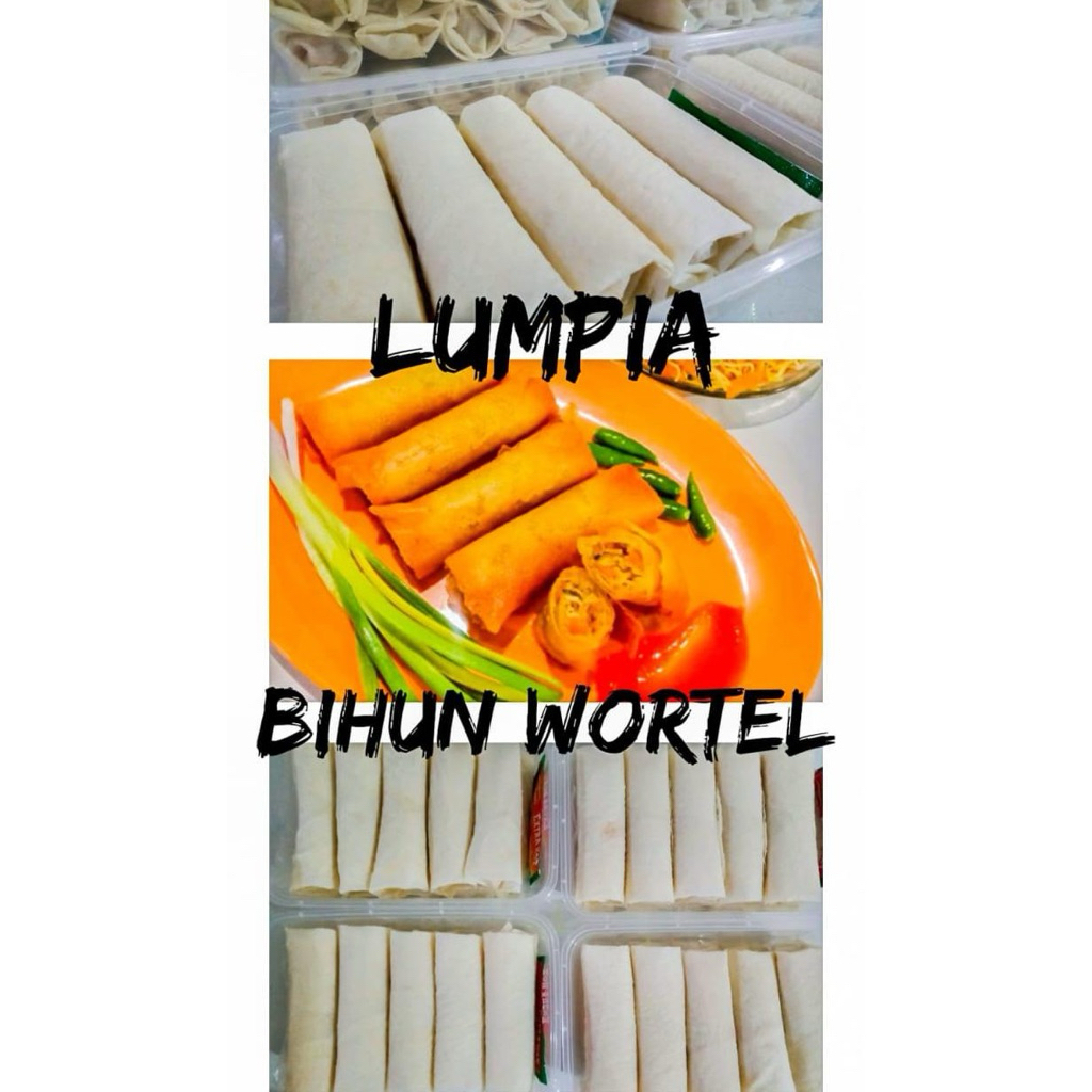 

Lumpia sayur bihun wortel isi 10
