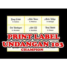 

Label Nama Undangan dan Cetak Proses Cepat Termurah