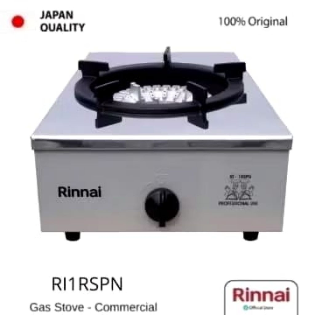 Kompor Gas Rinnai 1 Tungku Komersial RI-1RSPN Api Besar BATAM
