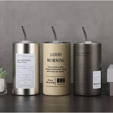 Gelas Termos Tumbler Coffee Cup Good Morning Stainless Steel / Tumbler Stainless