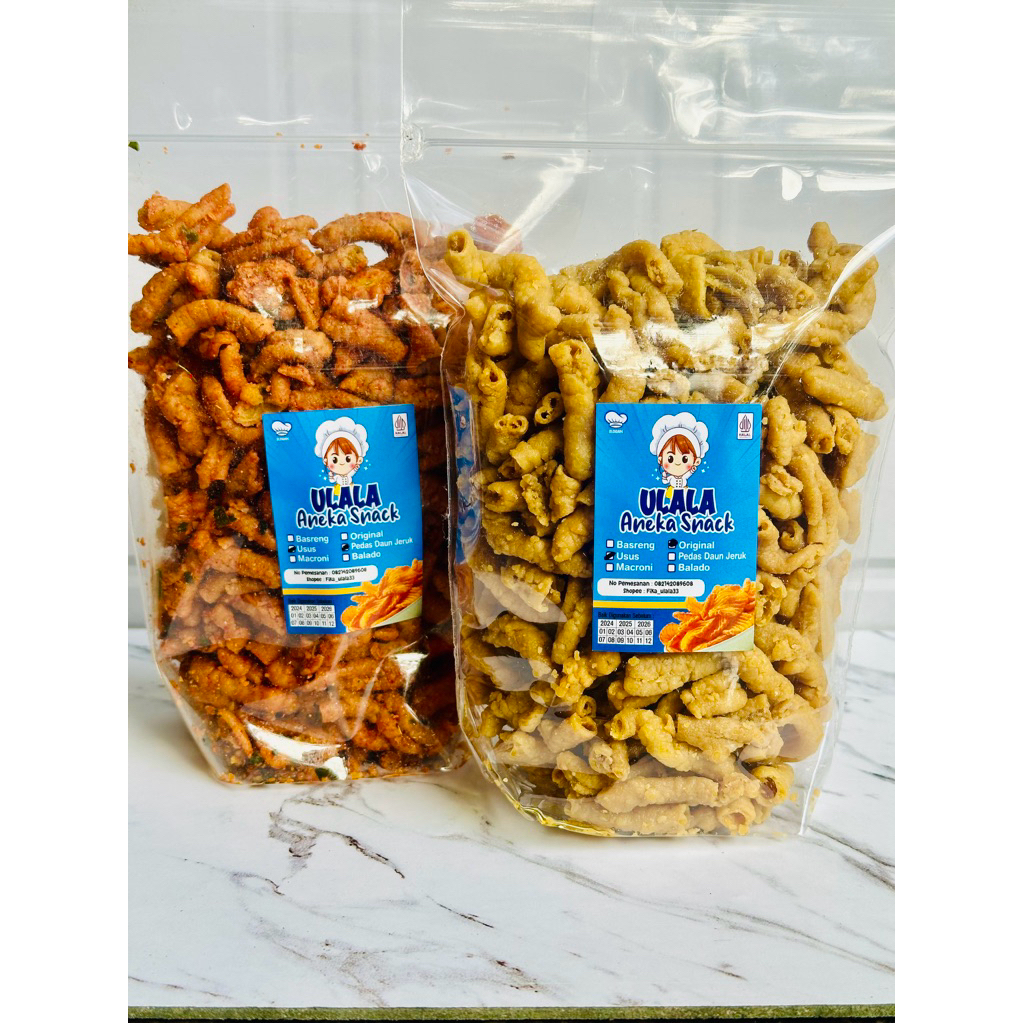 

usus pedas daun jeruk | usus ori asin gurih