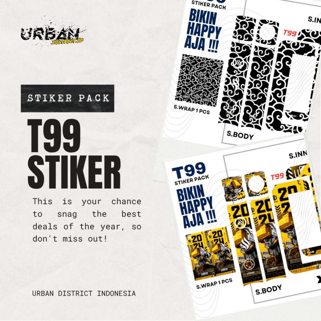 

T-99 Guardian Protection DustScratch Stiker By URBAN DISTRICT INDONESIA