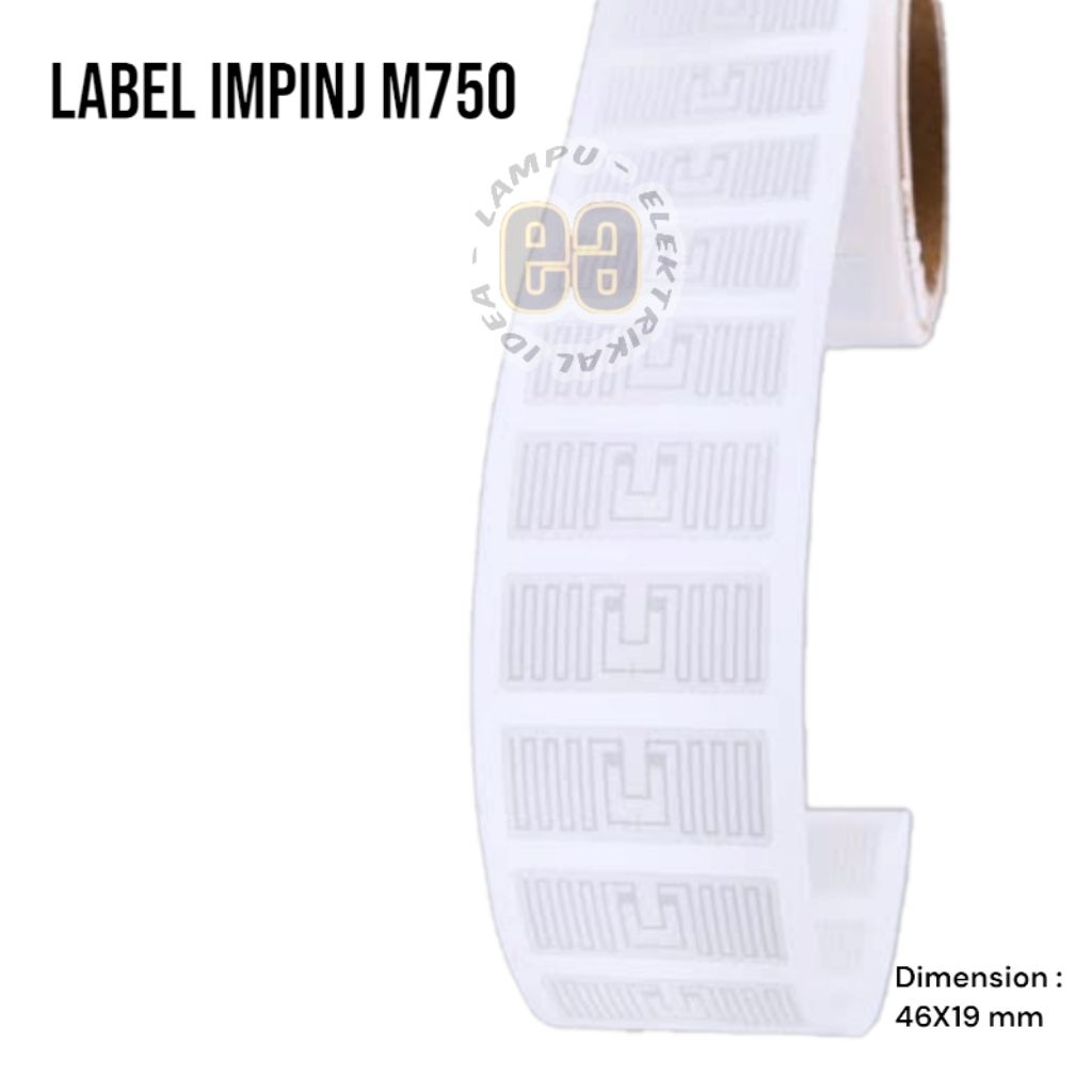 

UHF Paper Label RFID Tag | White Label ISO18000-6C 46 X 19 mm Murah