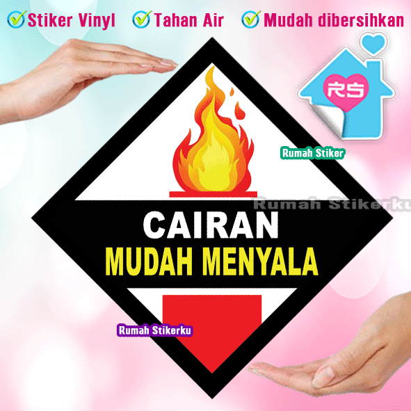 

Stiker cairan mudah menyala - Stiker K3