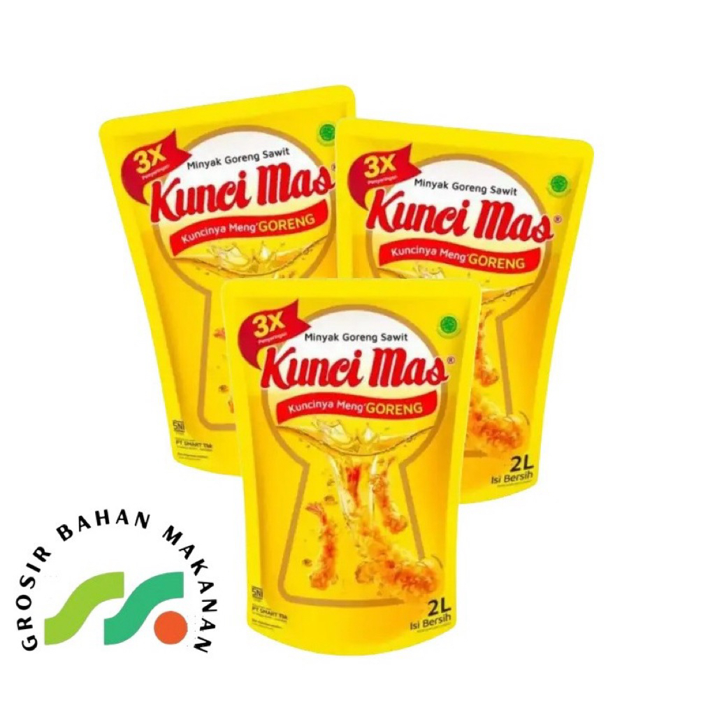 

❤️RYS❤️ ( JATIM ) Minyak goreng kunci mas 2 Liter isi 6 pouch perkarton
