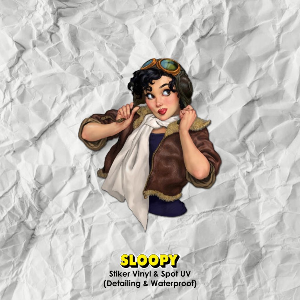 

Sloopy - Stiker UV Jasmine 80s Handphone Vespa Motor Mobil Stiker Hunter