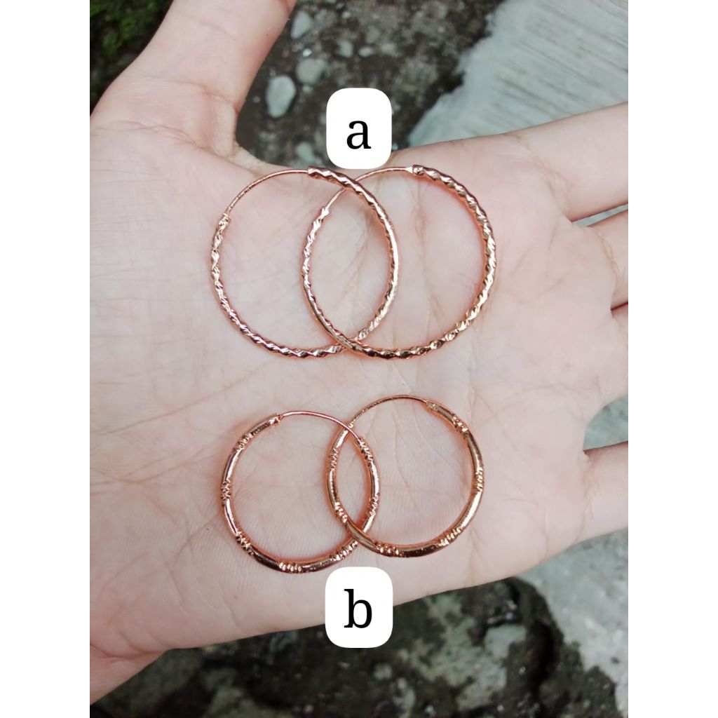 anting/giwang bulat xuping lapis emas best seller COD