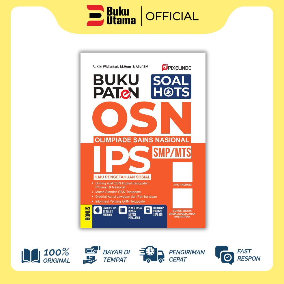 KODE M16N Terbaru Buku PATEN Olimpiade Sains Nasional IPS SMP  OSN IPS SMP  KSN SMP IPS  PIXELINDO