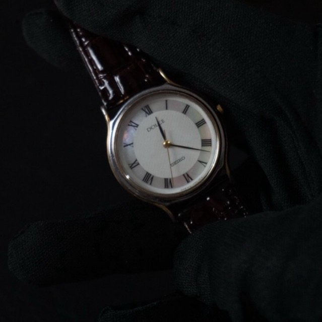 Seiko SK DOLCE RAINBOW PATTERN DIAL SILVER UNISEX (RARE)