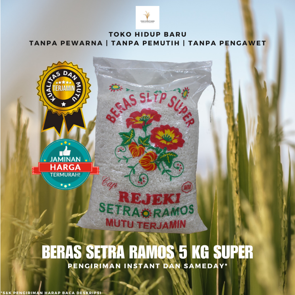 

(BEST SELLER) BERAS SETRA RAMOS 5 KG SUPER HIGH QUALITY MURAH!