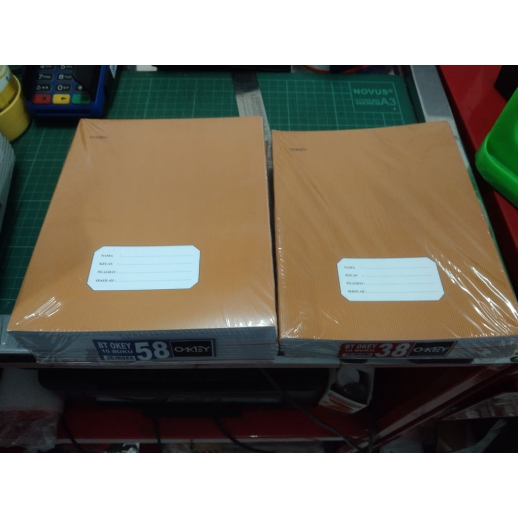 

Buku Tulis Sampul Coklat Okey 38/58 lembar 1 pack isi 10 buku