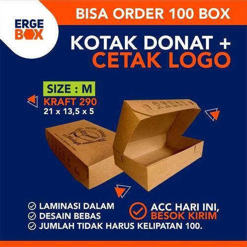 

Dus Kraft Laminasi 21x13,5 - Box Kotak Donat,Martabak,Roti- Food Grade