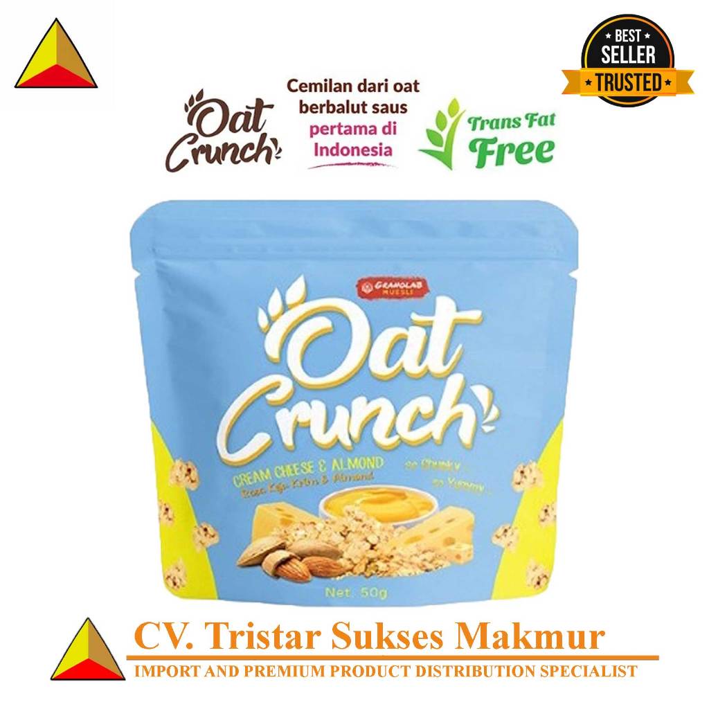 

OAT CRUNCH CREAM CHEESE ALMOND 50GR