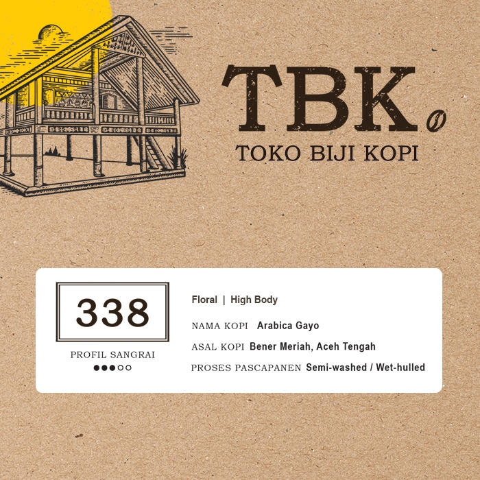 

TBK 338 (Arabica Gayo) 250g - Kopi Single Origin