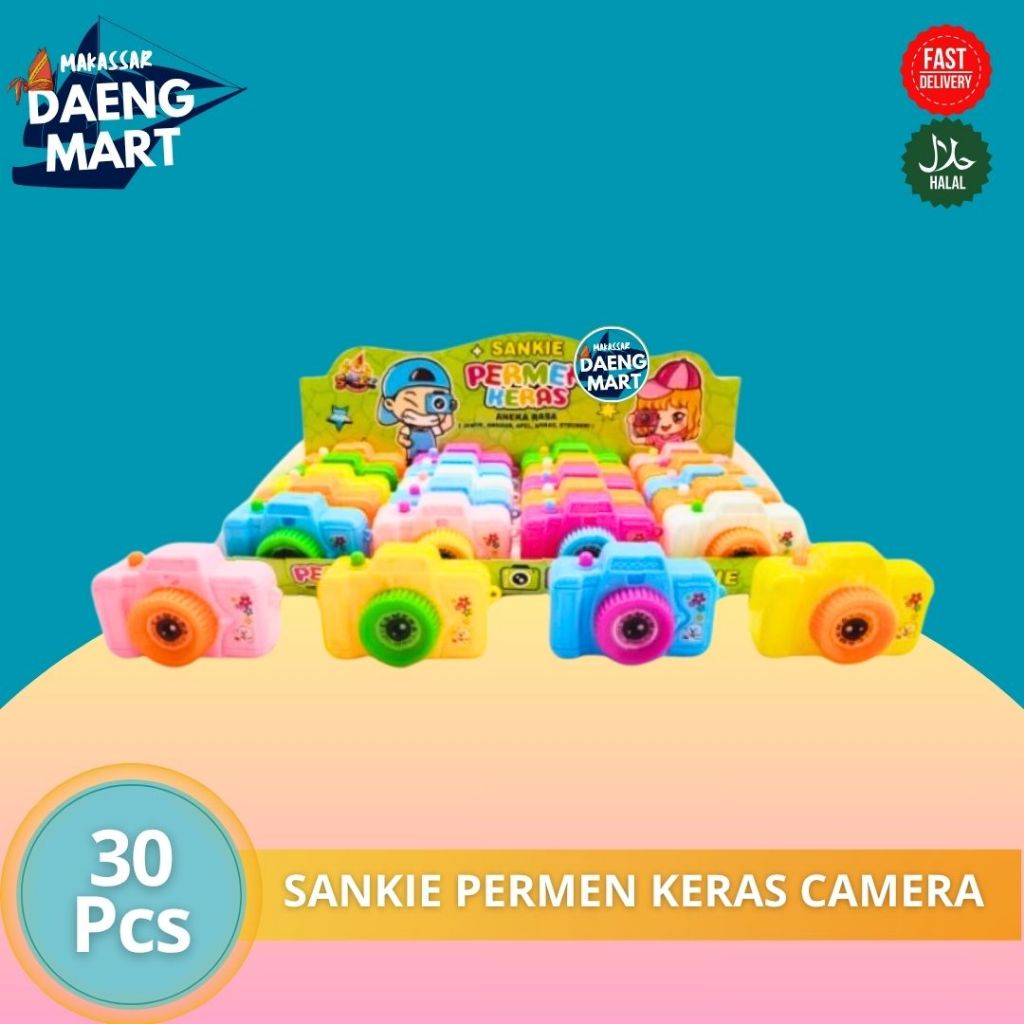 

SANKIE PERMEN KERAS ANEKA RASA BENTUK KAMERA ISI 20