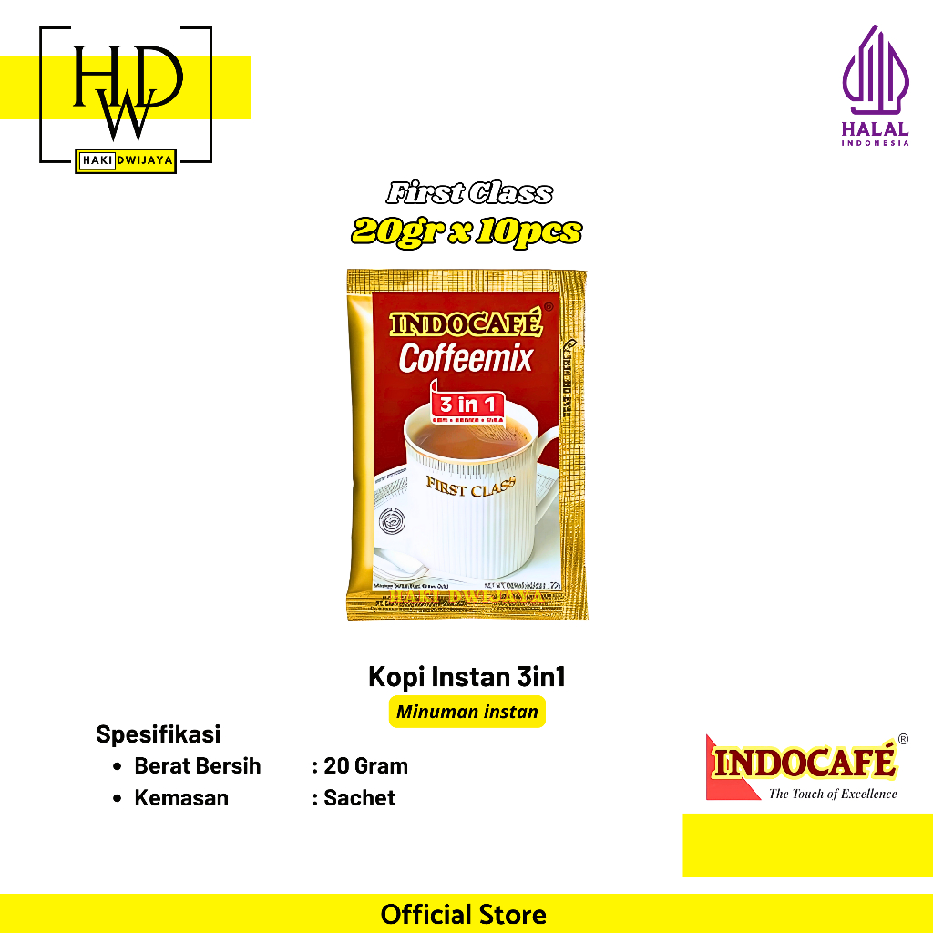 

[10pcs] Indocafe Coffeemix Klasik / Kopi Instan 3-in-1