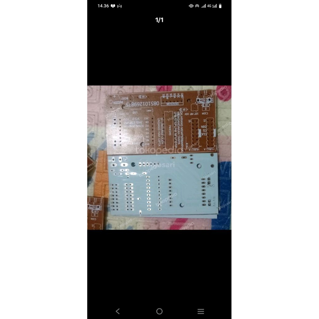 pcb jws non tartil singgel color