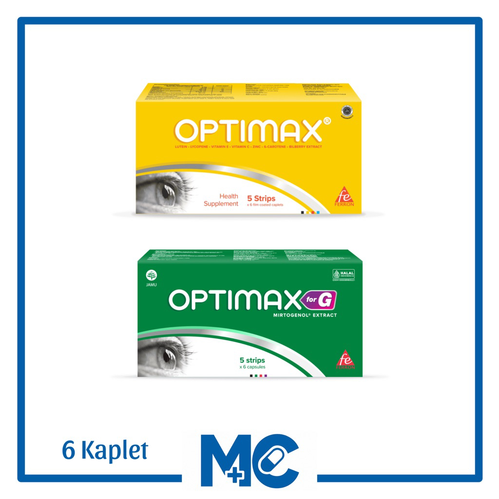Optimax, Optimax for G isi 6 Kaplet - Memelihara Kesehatan Mata