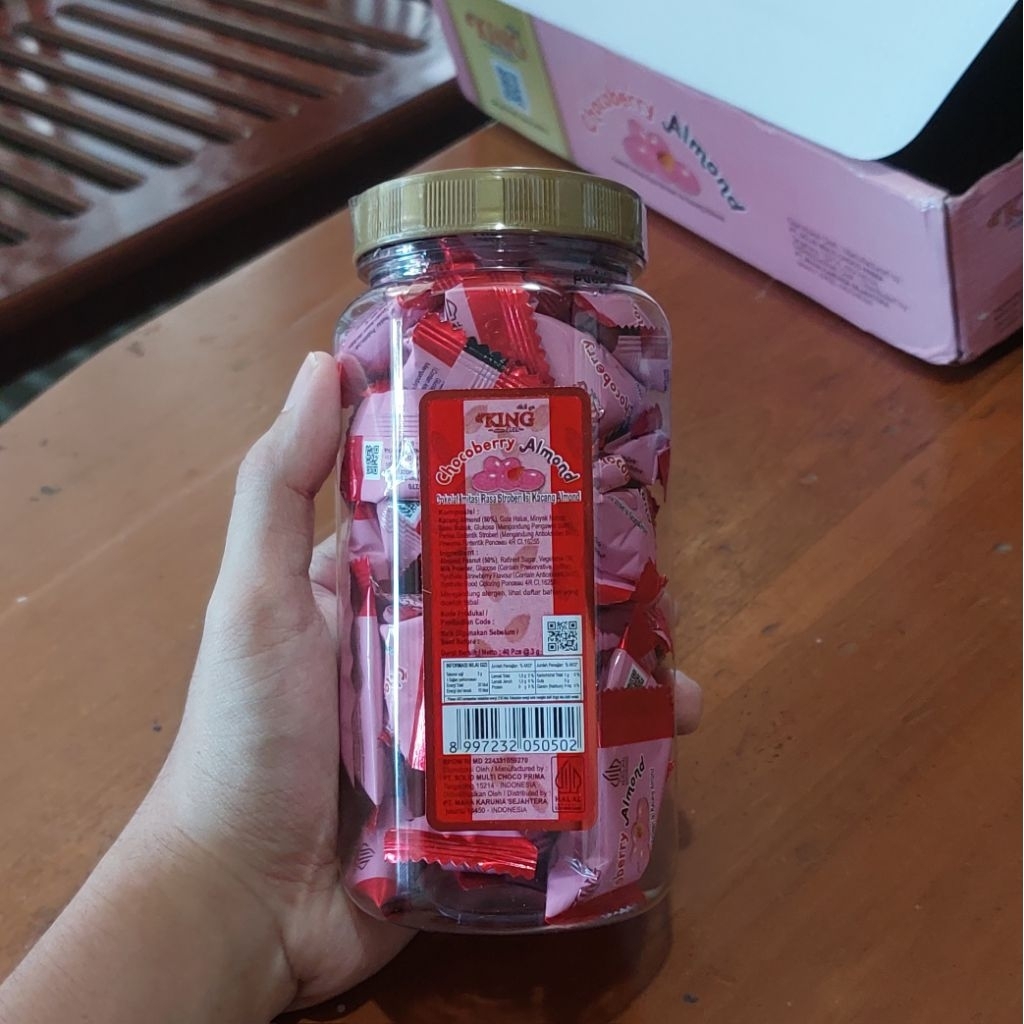 

D'King Chocoberry Almond 1 (Satu) Toples Isi 40 Pcs