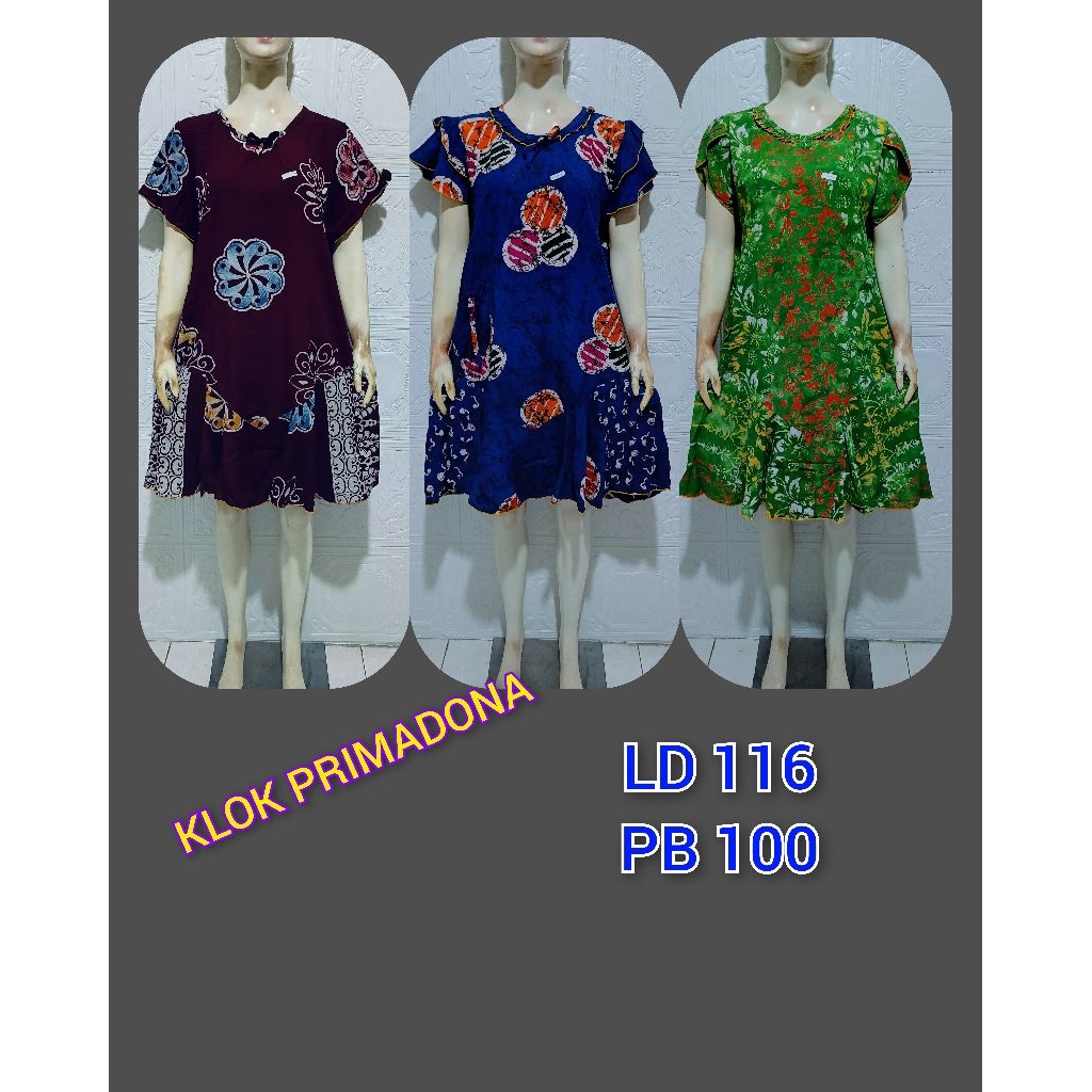 DASTER BATIK KEMBANG CETAK PITA primadona