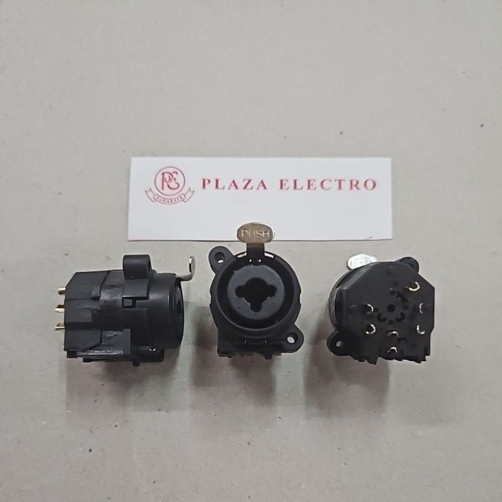 SOKET SOCKET FEMALE AKAI CANON MULTI COMBO XLR BODI KUALITAS BAIK