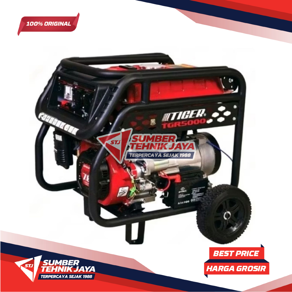 GENSET BENSIN 3000 watt TIGER TGR 5000 GENERATOR
