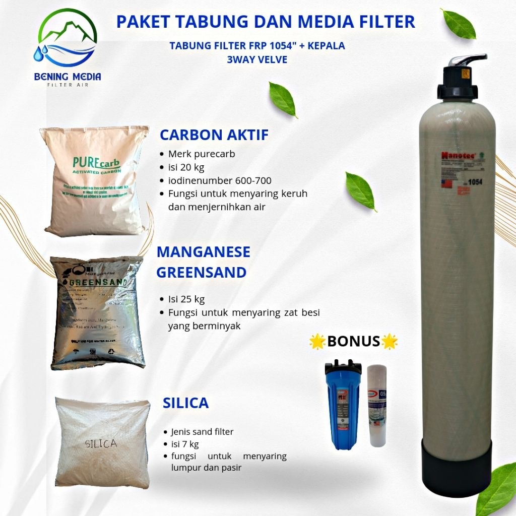 PAKET FILTER AIR - FILTER AIR SUMUR - PAM - FILTER RUMAH TANGGA