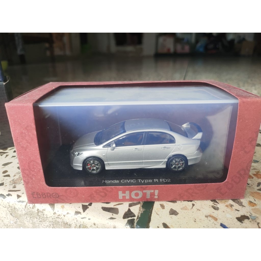Honda Civic type-r fd2 silver by Ebbro Scala 43