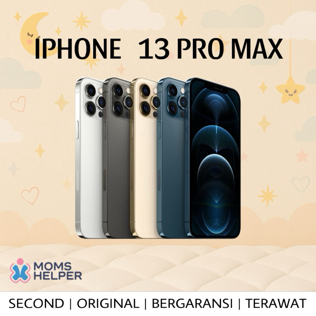(USED) IPHONE 13 PRO MAX SECOND USED Mobile / 128GB - 256GB - 512GB / IP 13 PRO / IP 13 PRO MAX