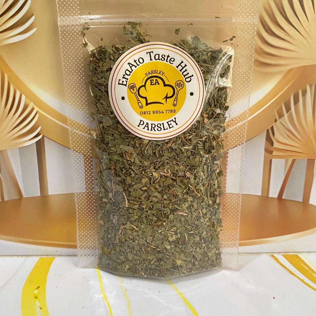 

Daun Parsley Kering 20gr – Segar, Aromatik & Praktis untuk Masakan Sehari-hari