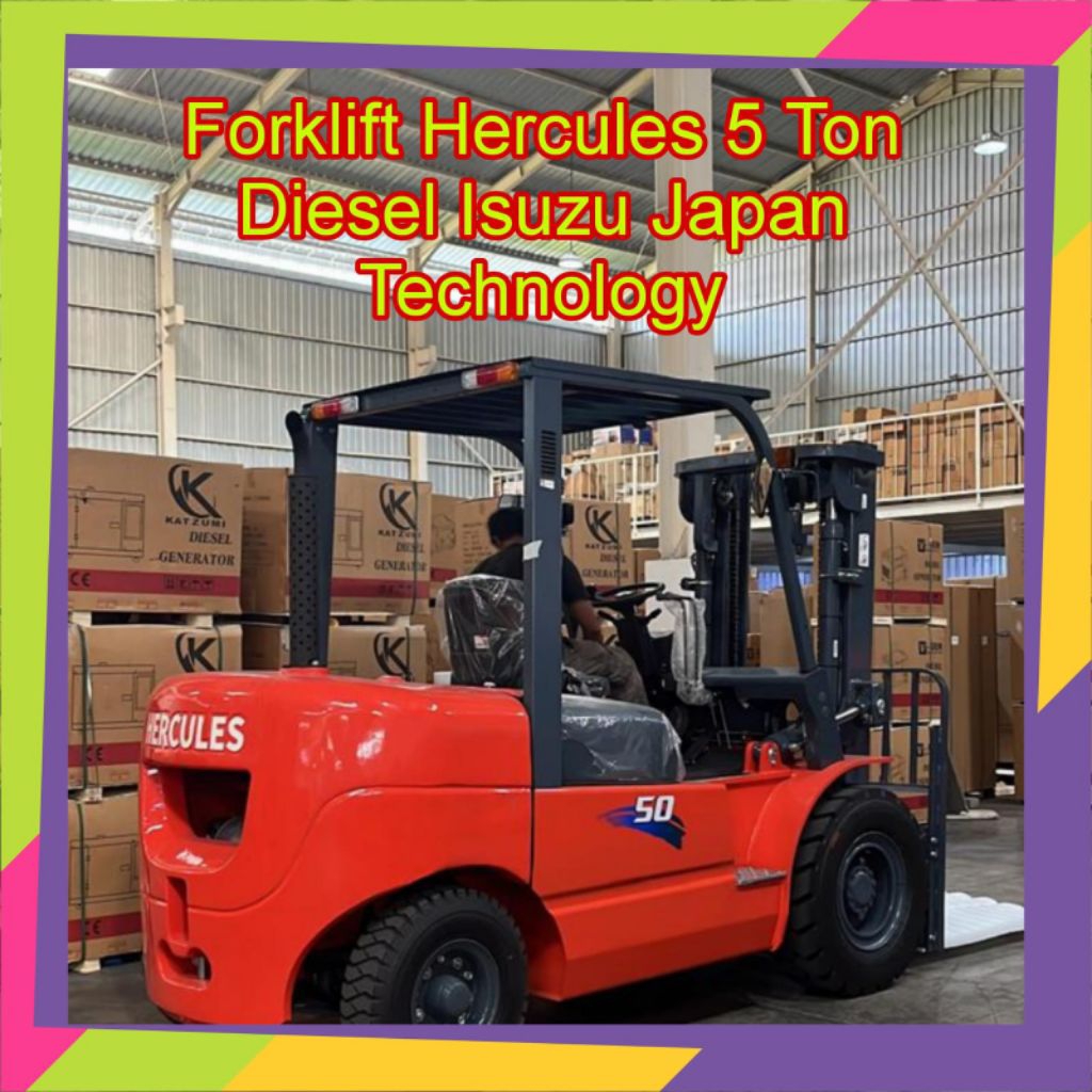 Forklift 5 Ton Hercules Diesel Isuzu Japan Technology
