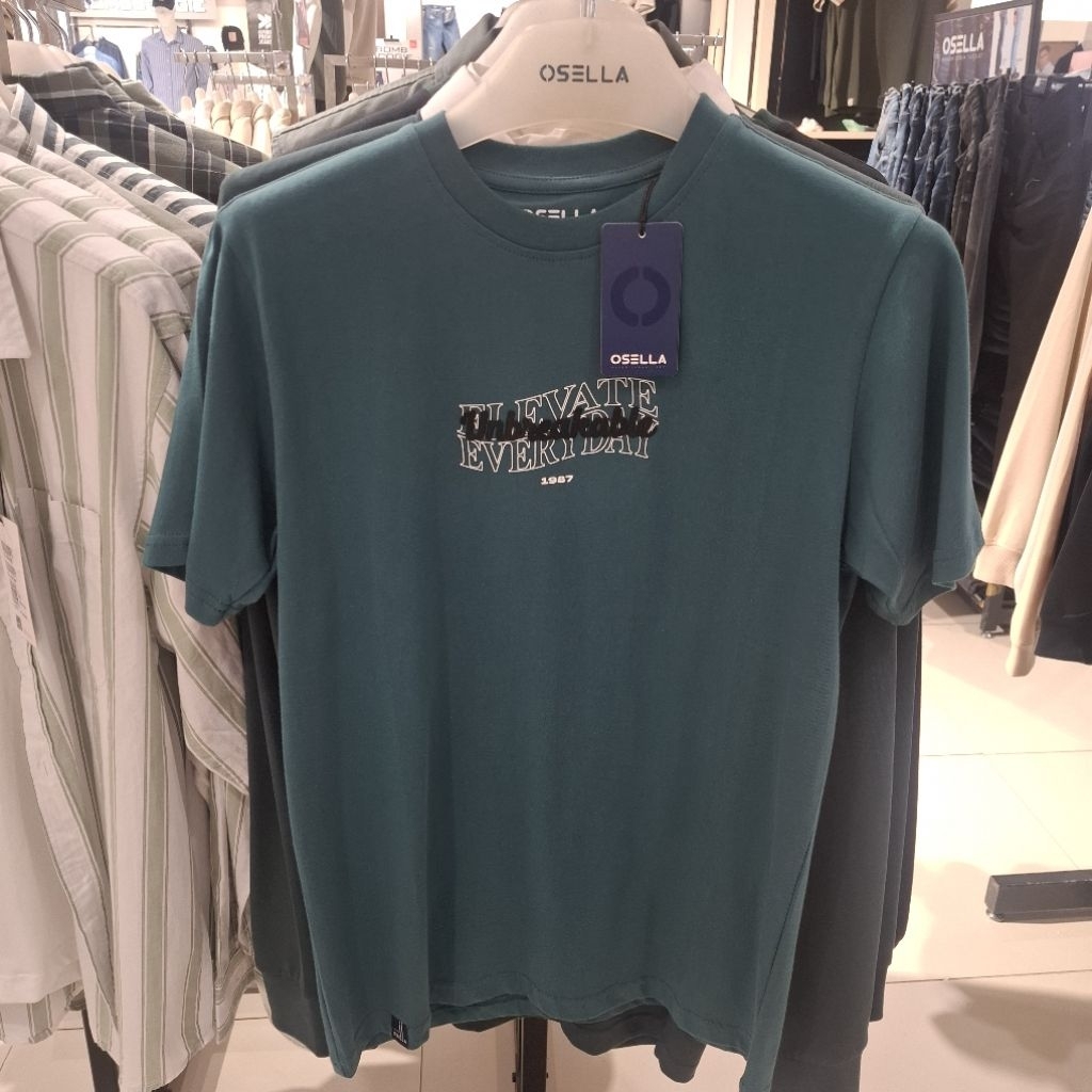 Osella T-shirt Kaos Pria Dewasa Lengan Pendek New Original