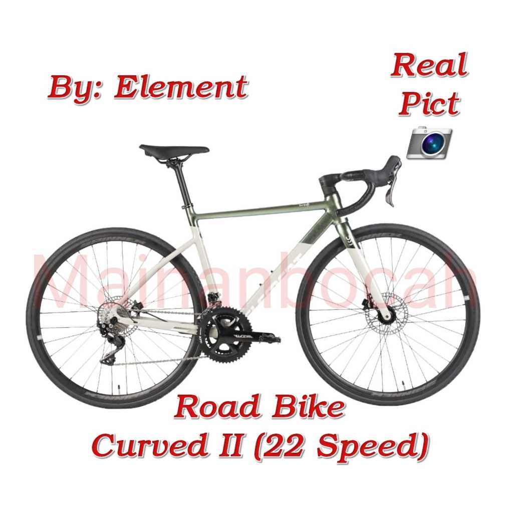 SEPEDA ROAD BIKE ELEMENT CURVED 11 (22 SPEED) SEPEDA BALAP BY:ELEMENT