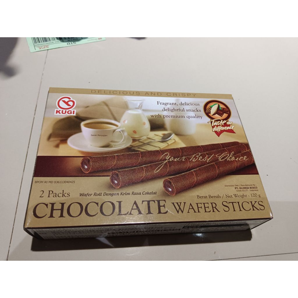 

Kugi Chocolate Wafer Stick 120gr