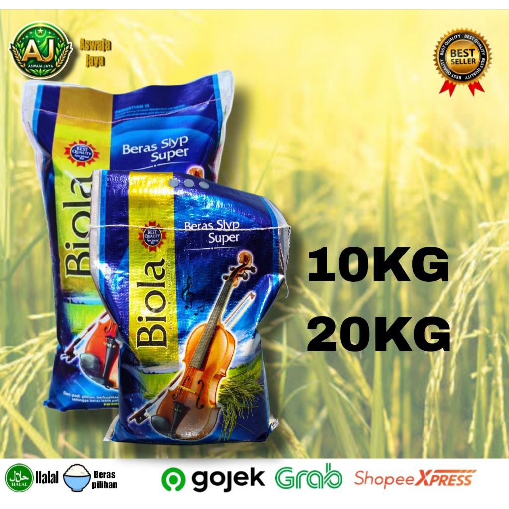 

Beras Cap Biola 10kg-20KG - berkualitas Premium Nasinya pulen & enak