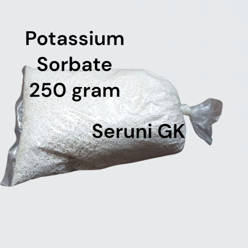 

Bahan Pengawet Makanan Potassium Sorbate/ Kalium Sorbat 250 Gram
