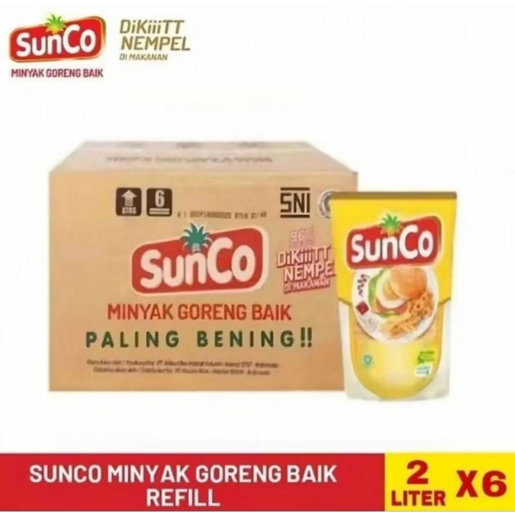 

Minyak Goreng Sunco 1 Dus Isi 6 pcs 2L