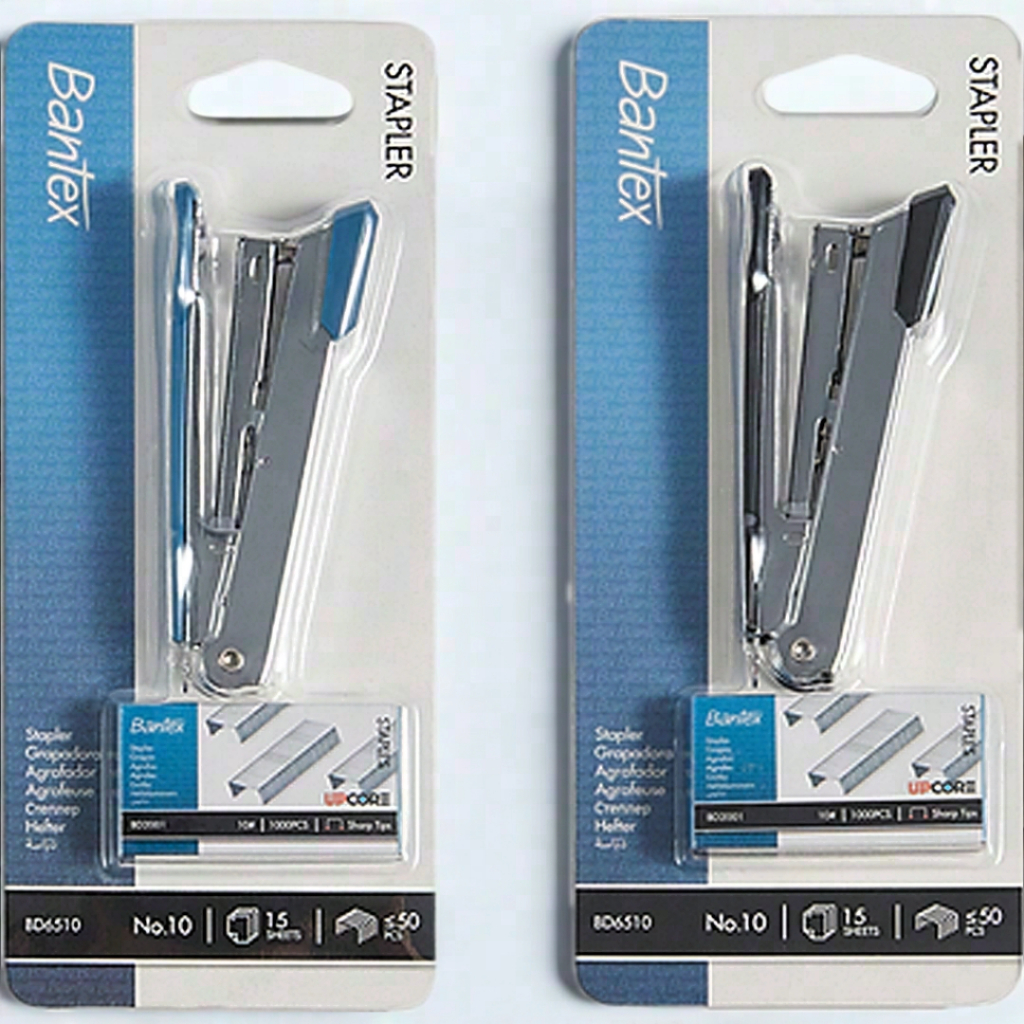 

[Pelangi Stationery] BANTEX Stapler BD6510 No.10 Kapasitas 15 Lembar + Staples Set