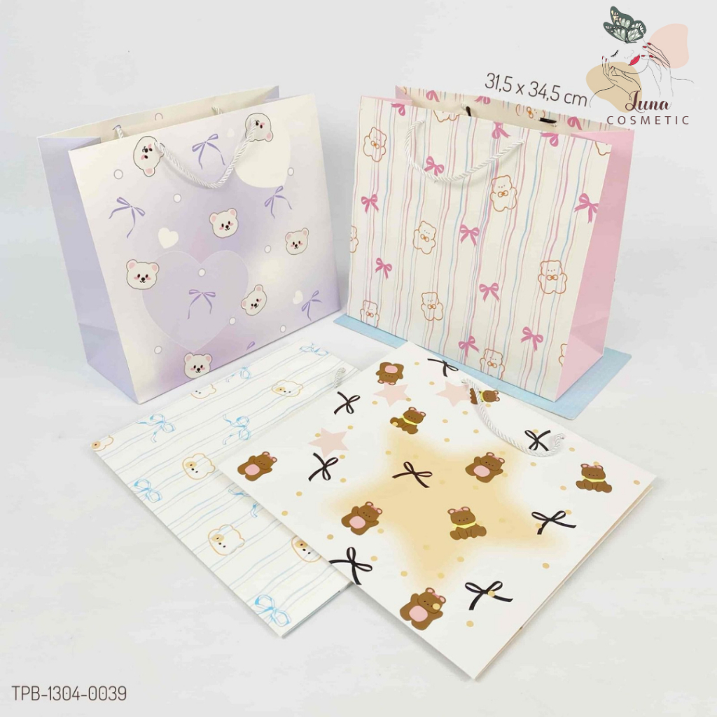 

LUNA-TSJ-TAS PAPERBAG LANDSCAPE UK 35.5X32X14 MTF ANIMAL PITA BERMOTIF MIX