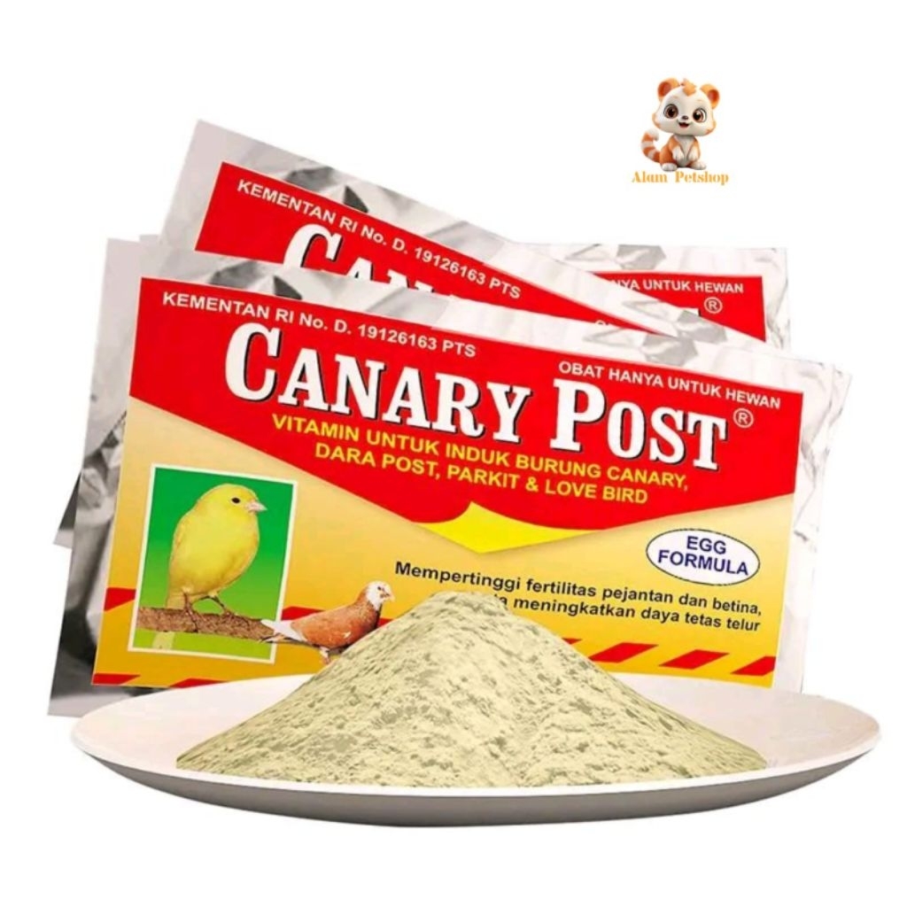 Canary Post 10 gr VITAMIN UNTUK INDUK BURUNG CANARY, DARA POST, PARKIT & LOVE BIRD