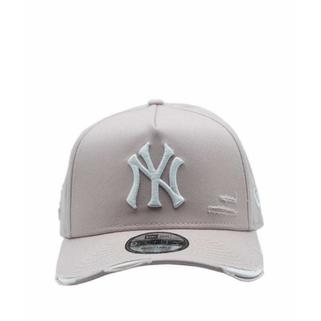 Topi New Era Original Cotton Damage Soft Pink White A Frame