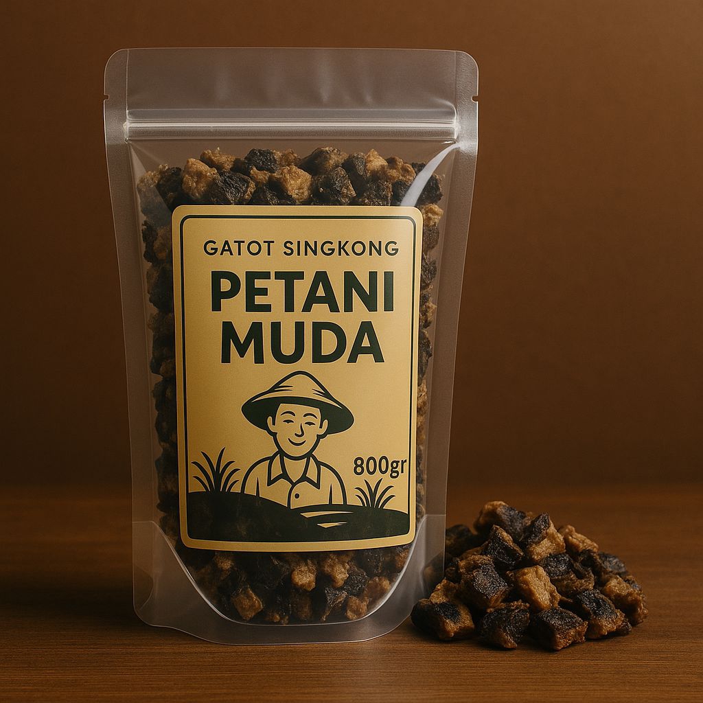 

Gatot Singkong potongan kecil mantul menul" Petani Muda 800gr Makanan Khas Jawa Bernutrisi Tinggi