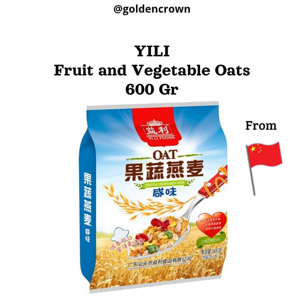 

YILI Fruit and Vegetable Oats / Sereal Oat Mix Buah-buahan dan Sayuran 600g