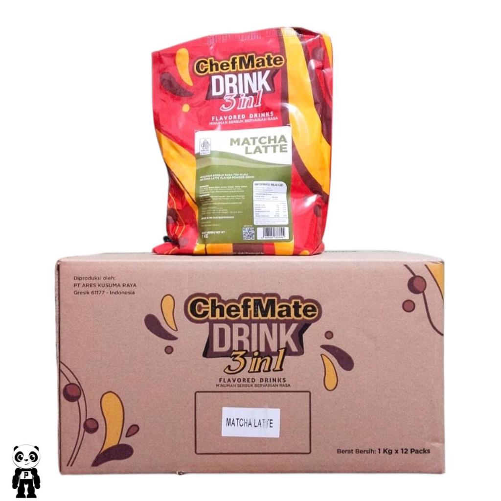 

Chefmate Kakawa Matcha Latte Dus Karton isi 12 Packs X 1Kg Minuman Bubuk Teh Hijau