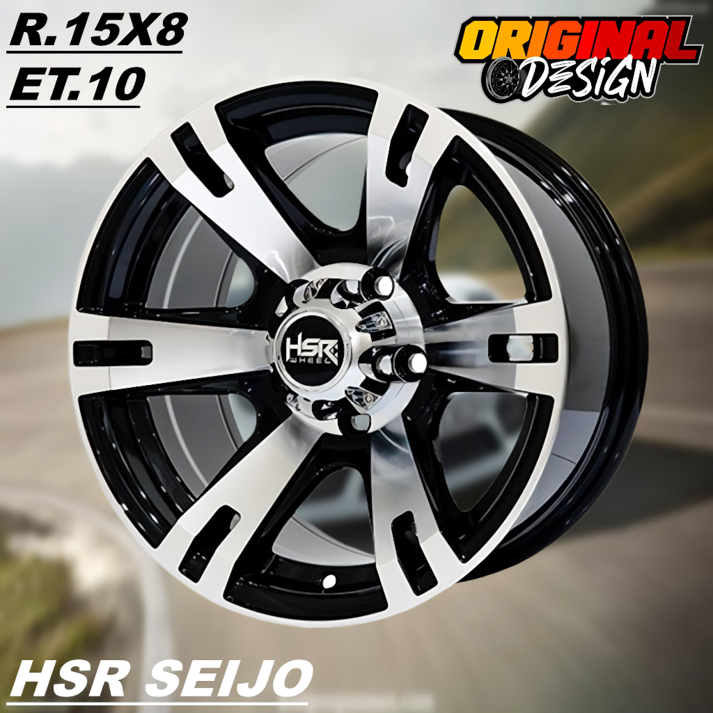 Pelek Ofroad Mobil TERIOS, XPANDER, RUSH, TERANO, Ring 15 Lubang 5 HSR SEIJO R15
