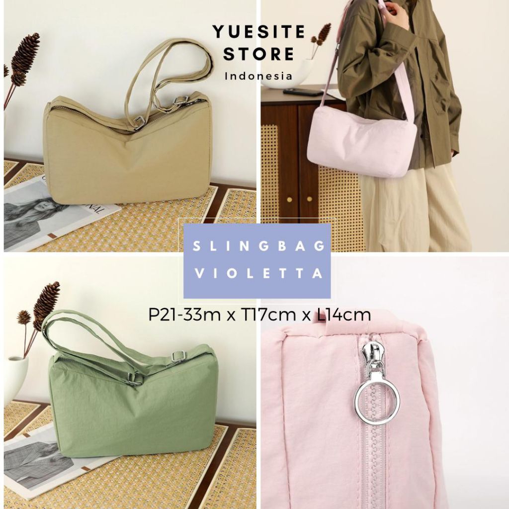 Tas Sling Bag Wanita Cewek Wanita Selempang Violetta
