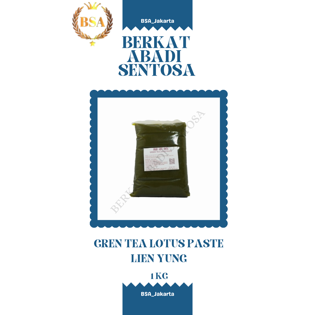 

GREEN TEA LOTUS PASTE LIEN YUNG (1 KG)