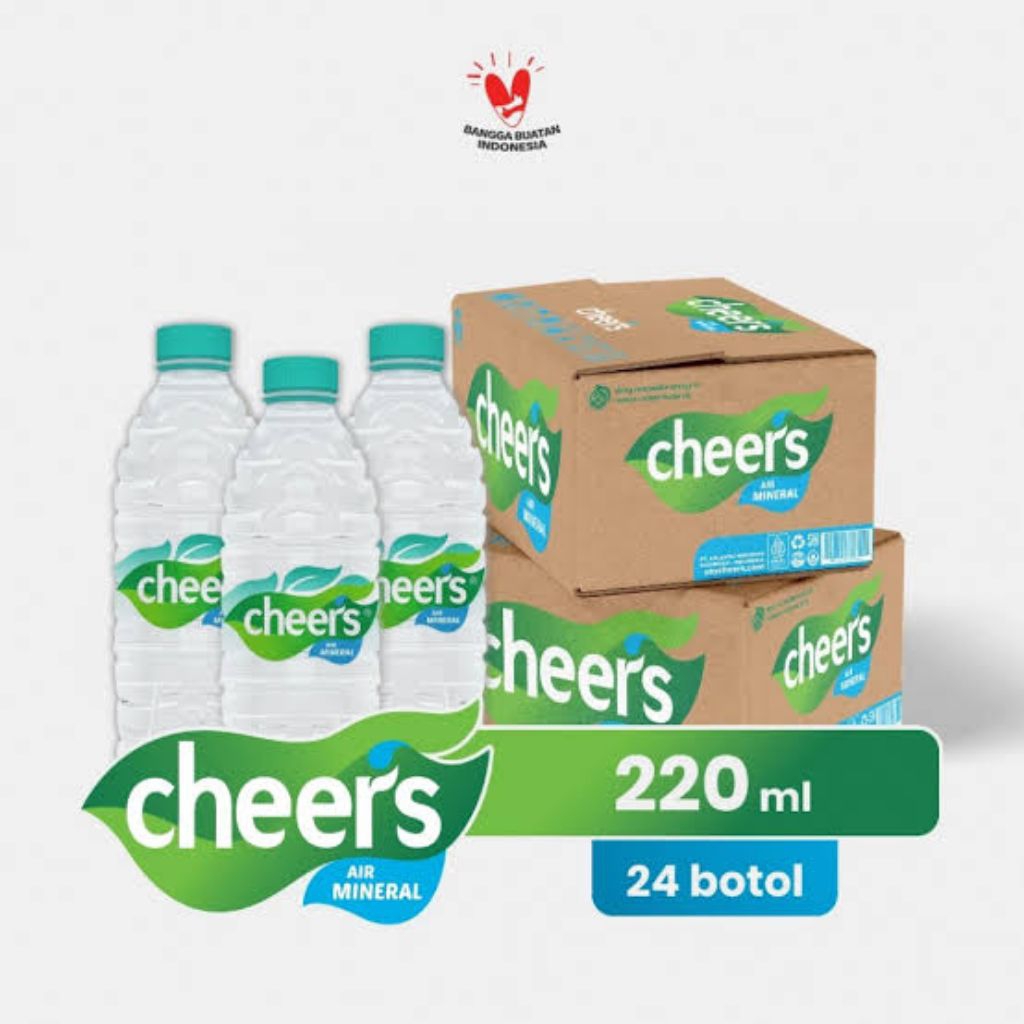 

1 Dus Air Mineral Cheers Kemasan Botol 220mL (Isi 24)